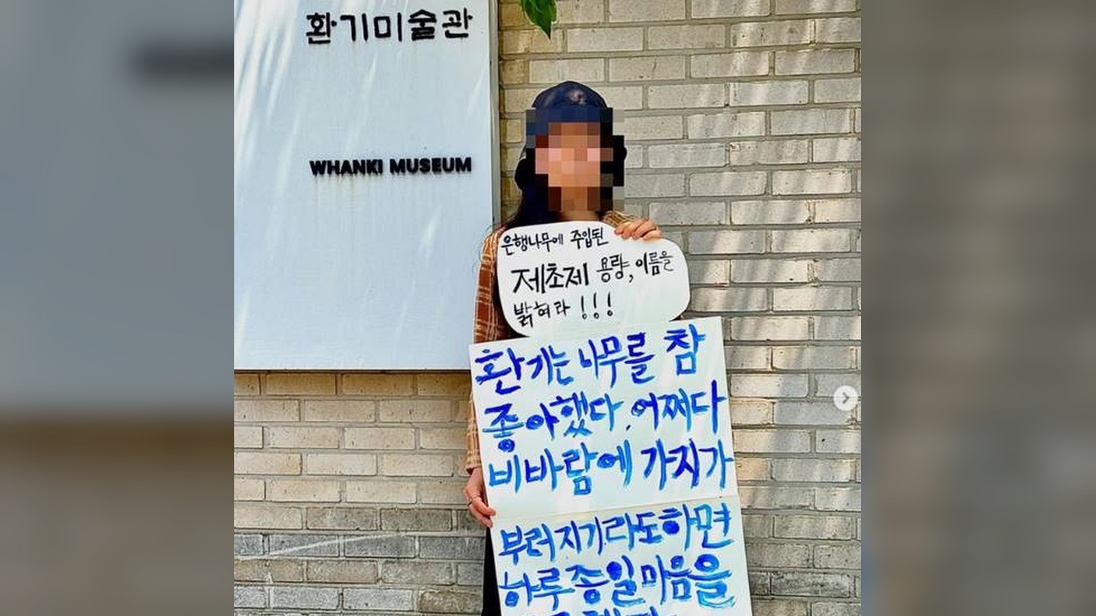 200년 된 은행나무에 독극물 주입한 환기미술관