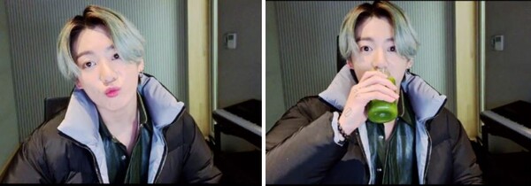 BTS 정국 브이앱 캡쳐