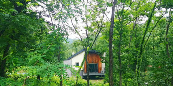 국립상당산성자연휴양림(충북 청주)의 숲속의 집 모습