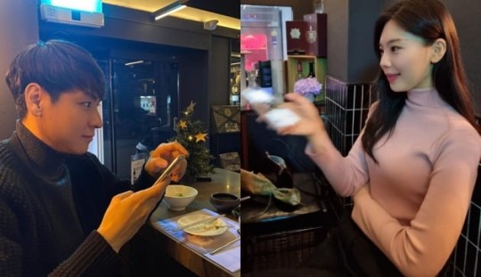 이다은♥윤남기, 딸 리은이 빼고 '핑크빛 소고기 데이트'