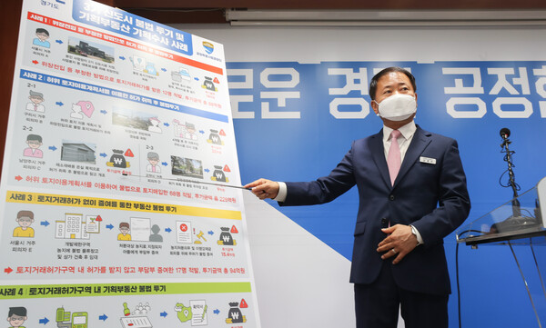 3기 신도시 및 기획부동산 불법 투기행위 수사 결과 발표