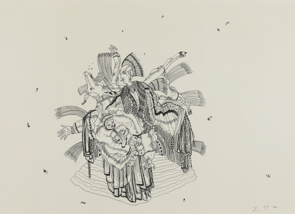 임이삭, 동화책 속 이야기, 종이에 펜, 38.2×53.5㎝, 2022