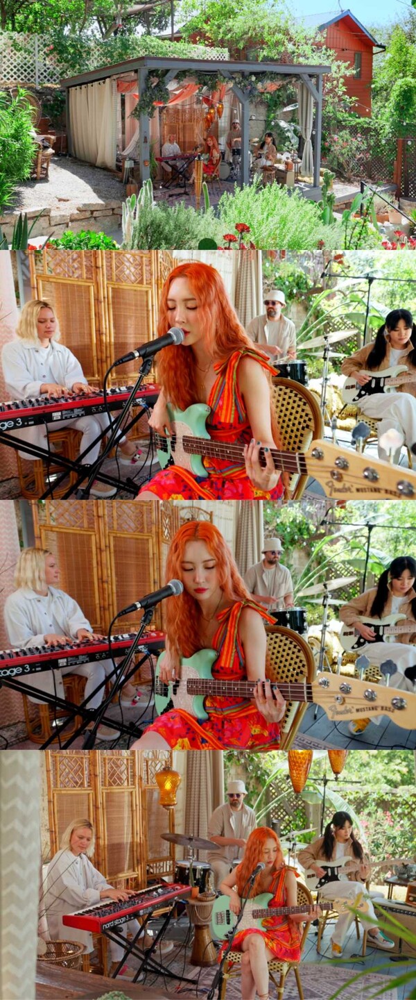 선미, ‘열이올라요’ 밴드 버전 공개. “화려한 베이스 연주 실력 뽐내”