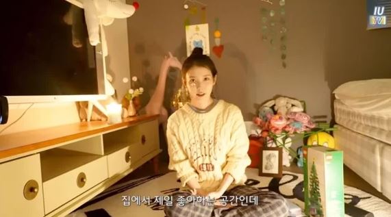 아이유가 공개한 침대, 알고보니 커플침대네