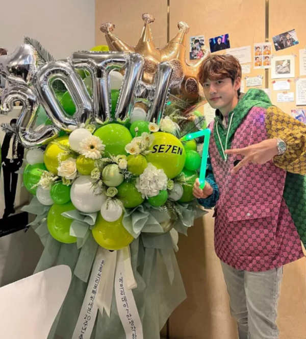 세븐♥이다해, 5월 결혼 앞두고 겹경사 방에 풍선 '가득'