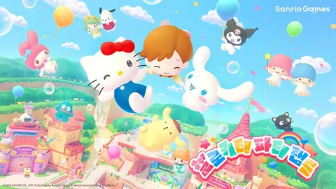 [콘솔] 헬로키티 파티 랜드, 산리오 캐릭터의 매력에 풍덩