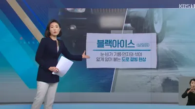 도로 위 검은 암살자.. 블랙아이스에 대처하는 법