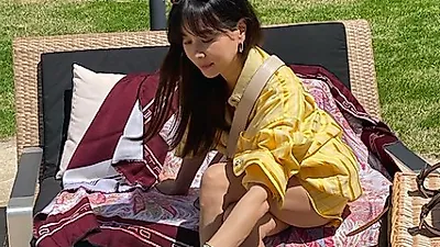 고소영, 장동건이랑 피크닉 데이트? "날이 좋아서"