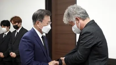 평택항 故이선호씨 빈소에서 문 대통령이 한 말