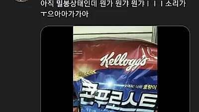 "밀봉된 콘푸로스트에서 이상한 소리가 나요" 