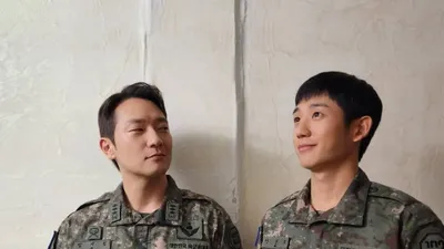 "표정 벌써부터 킹받아" 손석구×정해인 투샷 공개