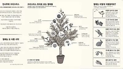 크리스마스 트리로 보는 다양한 열매들