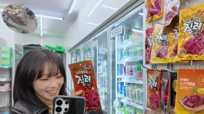 르세라핌 멤버들이 즐기는 한국 편의점과 용산 디저트