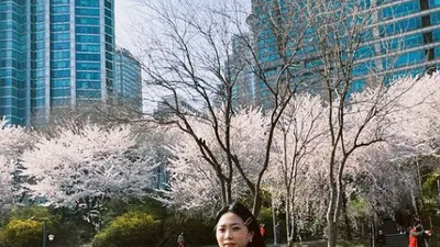 '출산 임박' 허니제이, 남편 정담과 벚꽃놀이 근황