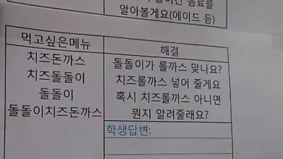 급식 영양사 성희롱 논란 "X댕이가 뭘까요?" 