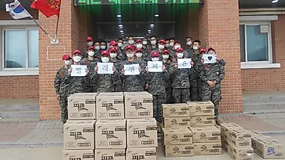 피죤, 백령도 흑룡부대에 7천만 원 상당 생활용품 기부