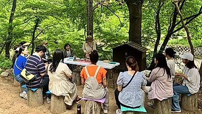 안양시 만안구보건소 임신부 대상 '숲 태교 프로그램 진행