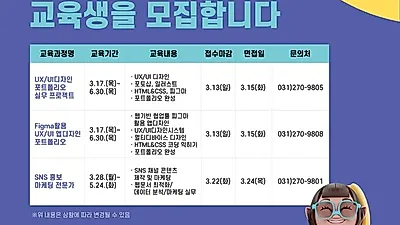 경기도일자리재단, IT분야 전문가 60명 양성한다…교육생 모집