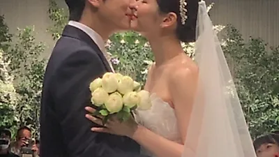 김연아 고우림 결혼식 사진, 뽀뽀까지 화제