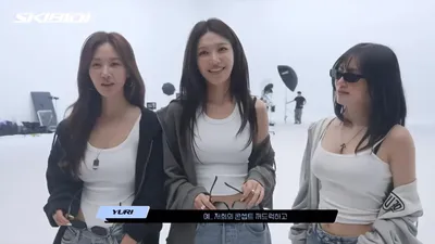 Girls' Generation HRS presenta un escenario de textura inusual en el detrás de cámaras de la actuación de 'Skibidi'