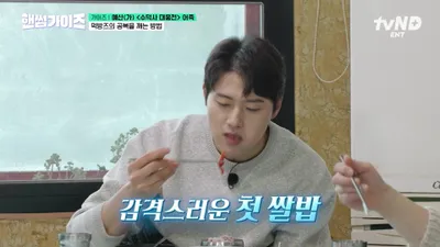 오상욱·신승호, 매콤한 생선매운탕에 밥 한 그릇 뚝딱