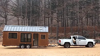 쉐보레 픽업트럭 "콜로라도" 트레일러하우스 견인