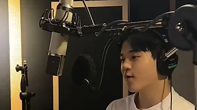 윤후, 녹음실서 포착된 신곡 '좋을 텐데' 예고