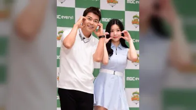 권은비, 첫 버디 성공에 전현무 태그 "라이벌
