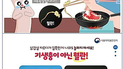 먹어도 되는 축산물 이물질 사례 소개