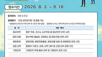 부산해수청, 부산항의 아름다움과 안전을 한 컷에...
