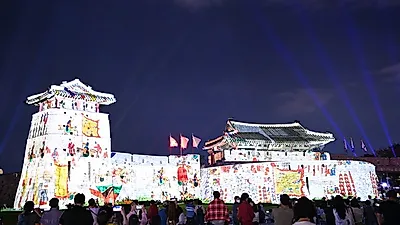 수원화성 화홍문·남수문에서 한 달간‘빛의 향연’이 펼쳐진다 , 2022 수원화성 미디어아트쇼 개최