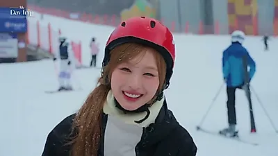 "스키는 기세" 리센느 원이와 미나미의 정선 스키장 첫 도전기