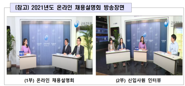 금융감독원 소셜라이브 「NOW」시즌4 채용특집, 「2022년 신입직원 온라인 채용설명회」개최