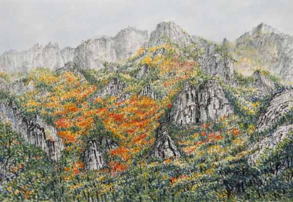 우수상 "가야산 풍경" , 전동민 作 (가야산)