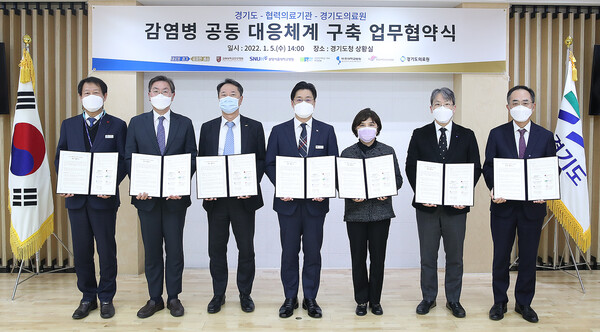 경기도, 5개 병원과 감염병 위기 공동 대응체계 구축. 감염병 전문병원 유치 등 노력