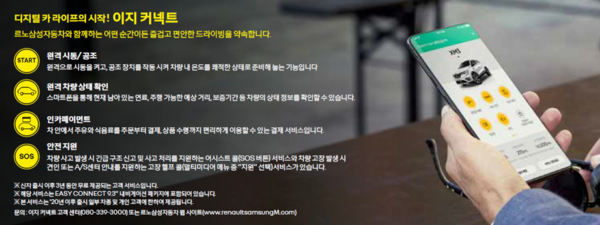 2023년형 XM3 이지커넥트 안전지원 콜 서비스