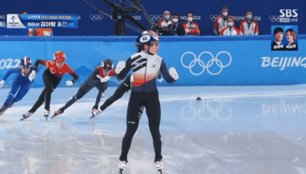 바퀴수도 체크 못하다니…최민정, 1위에도 격분