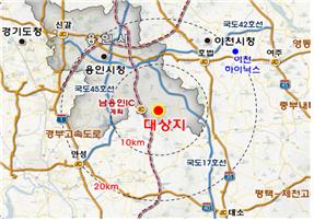 반도체 클러스터 조성 사업지 용인 원삼면 전역 토지거래허가구역 재지정