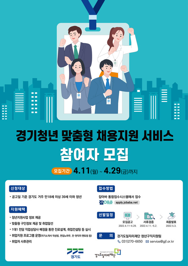 맞춤형 채용 지원 참여자 모집