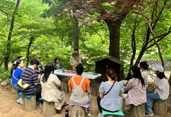 안양시 만안구보건소 임신부 대상 '숲 태교 프로그램 진행