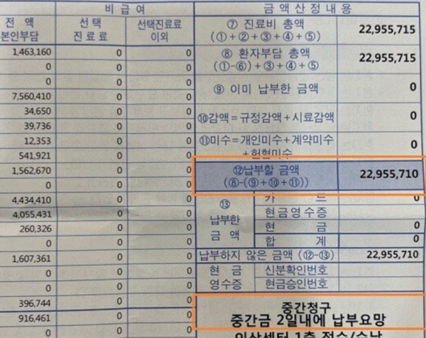 서현역 칼부림 사건 피해자 치료비가 '헉'